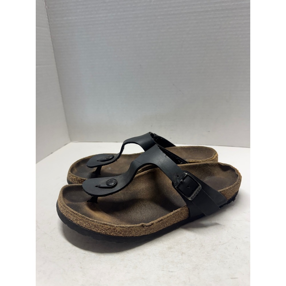 Birkenstock Gizeh Black Birko-Flor Thong Sandals Cork Footbed Womens 42 Women 11